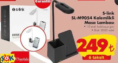 S-LİNK SL-M9054 KALEMLİKLİ MASA LAMBASI